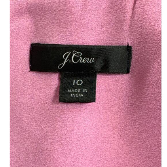 J. Crew Drapey Sleeveless Top Blouse in Recycled Poly Lilac Size 10 - Picture 4 of 9